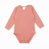 Long-sleeved bodysuit made of cotton (organic)